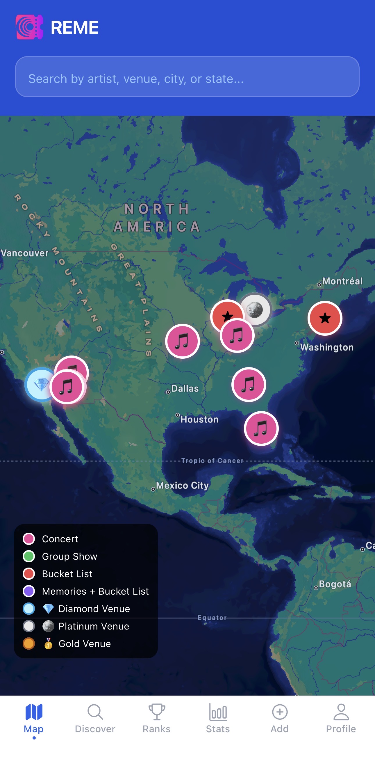 REME app screenshot 1